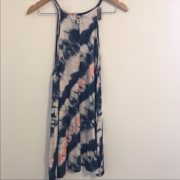 🚌 Billabong | Tie Dye High Neck Tank Dress Size M - Picture 4 of 5